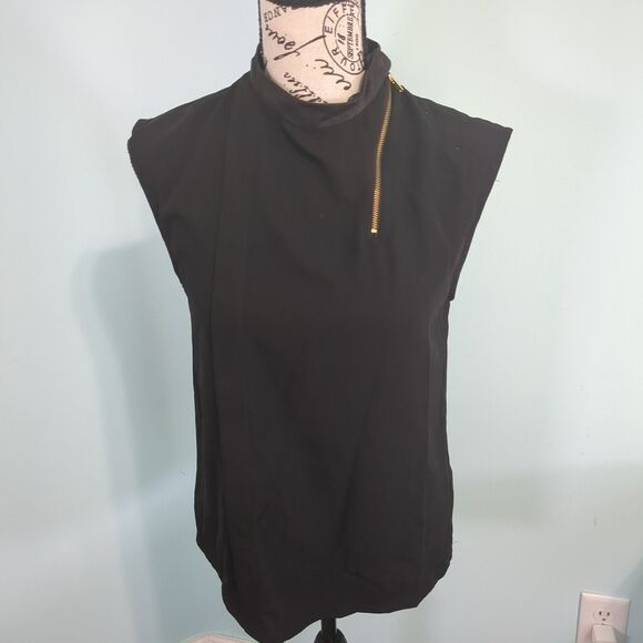 Miss me mm couture black flowy sleeveless blouse small - Picture 1 of 5